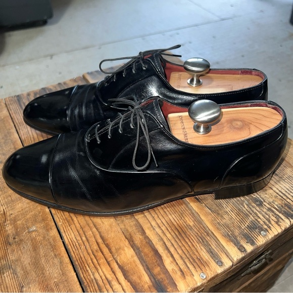 VNTG Florsheim Royal Imperial Cap-Toe Oxfords 94325  Black Sz. 10D main image 14